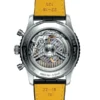 Breitling Navitimer Men Automatic Silver Alligator Watch AB0138241G1P1