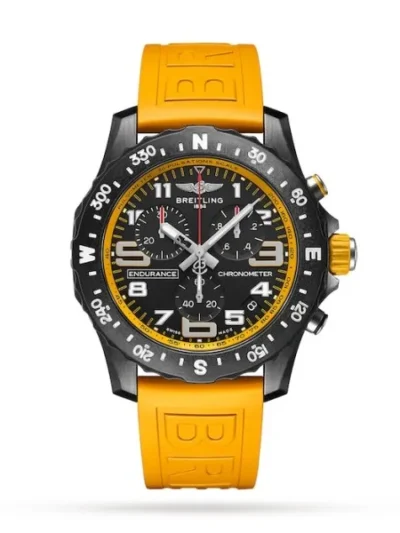Breitling Endurance Pro Men Quartz Black Rubber Watch X82310A41B1S1