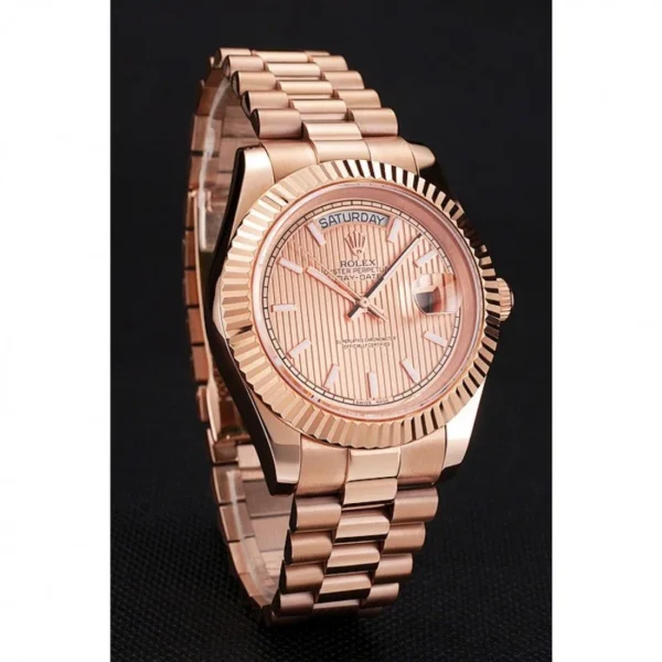 Superclone Rolex Day-Date 40mm Rose-Gold Dial REP016823