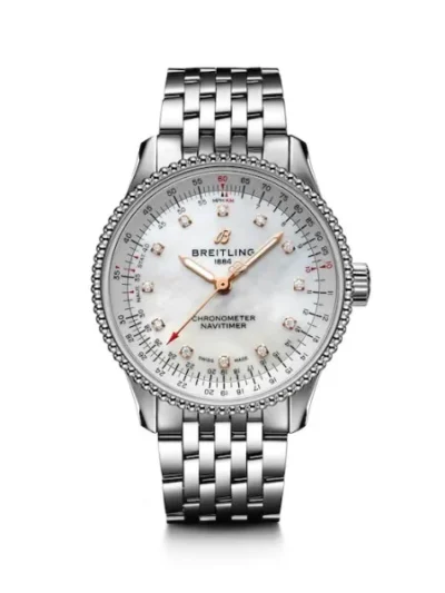 Breitling Navitimer Women Automatic Mother of Pearl Stainless Steel Watch A17395211A1A1