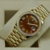 Superclone Rolex Day-Date 36 mm Carnelian Dial 128348RBR