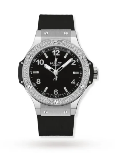 Hublot Big Bang Women Quartz Black Rubber Watch 361.SX.1270.RX.1104