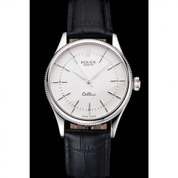 Superclone Rolex Cellini 38mm White Dial REP016805