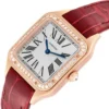 C8D1C12B-625F-2FB4-BE96-024AB01941DF.webp Cartier Santos-Dumont Men Quartz Silver Leather Watch WJSA0016