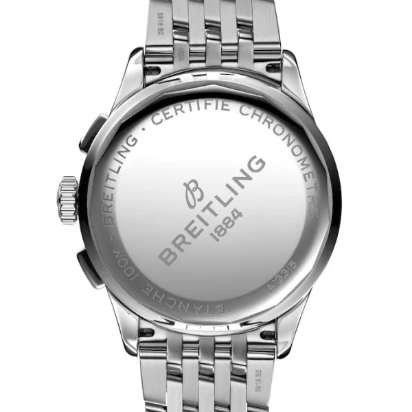 Breitling Premier Men Automatic Black Stainless Steel Watch A13315351B1A1