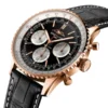 Breitling Navitimer Men Automatic Black Alligator Watch RB0138211B1P1