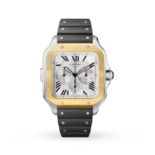 Cartier Santos de Cartier Men Automatic Silver Stainless Steel Watch W2SA0008