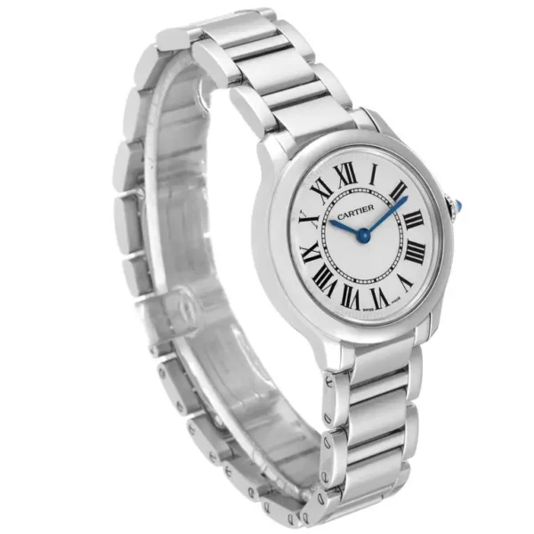 CD8C787D-B95F-5FFE-5E60-30050314D3CF.webp Cartier Ronde Must Women Quartz Silver Calf Watch WSRN0033