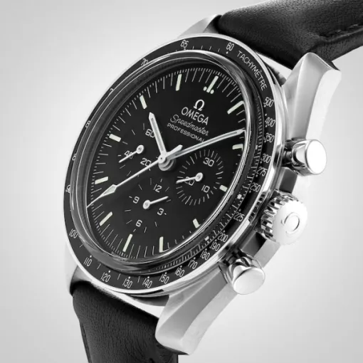 CD92EC3D-5CEC-3D5A-7627-2EBED333425D.webp Omega Speedmaster Men Automatic Black Leather Watch O31032425001002