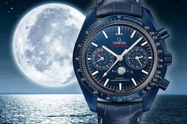 CF98FA89-4EA3-C779-1D5D-2ECA9F824875.webp Omega Speedmaster Men Automatic Blue Leather Watch O30493445203001