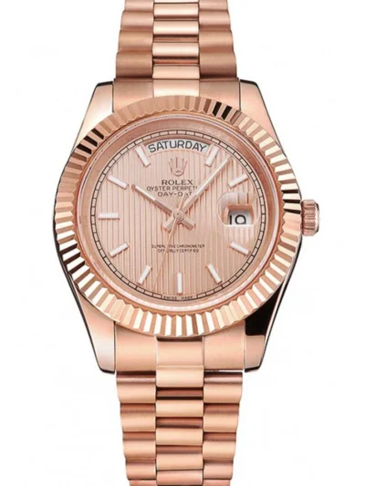 Superclone Rolex Day-Date 40mm Rose-Gold Dial REP016823