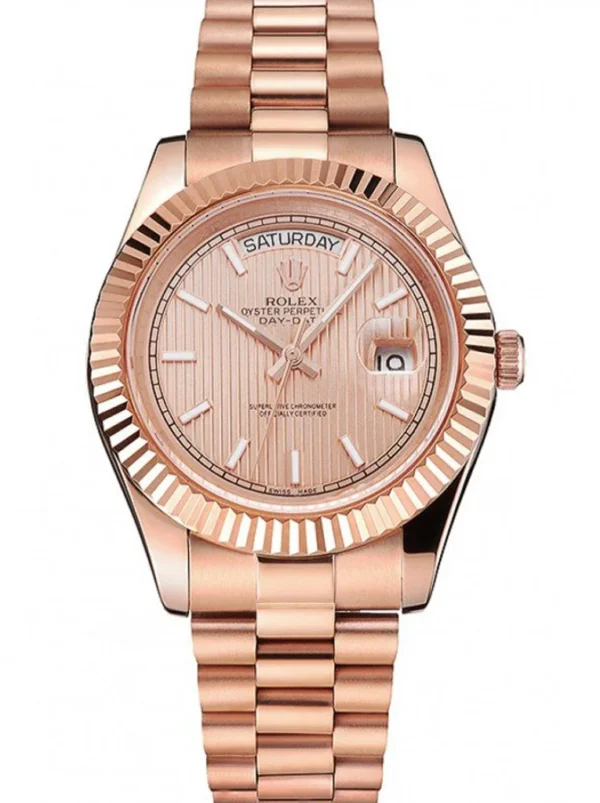Superclone Rolex Day-Date 40mm Rose-Gold Dial REP016823