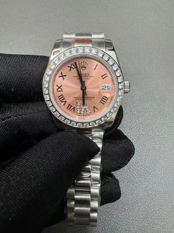 Rolex Datejust 31mm Pink set with diamonds Dial 278384RBR