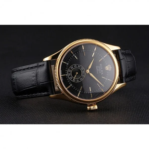 Superclone Rolex Cellini 38mm Black Dial REP016806
