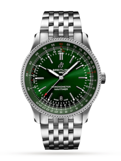 Breitling Navitimer Men Automatic Green Stainless Steel Watch A17326361L1A1