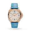 Panerai Luminor Due Men Automatic Ivory Alligator Watch PAM00741