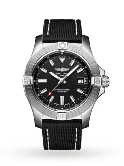 Breitling Avenger Men Automatic Black Fabric Watch A17318101B1X2