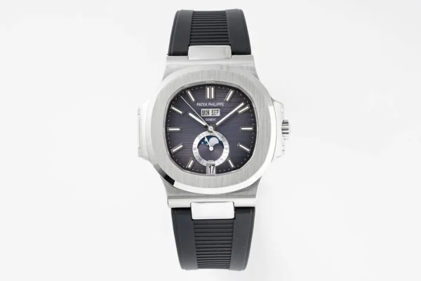 Patek Philippe Nautilus Blue Rubber Strap Watch