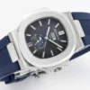 D649FA0E-BE5F-5B22-C8D3-82C9FBFAB65C.webp Patek Philippe Blue Nautilus Rubber Strap Watch