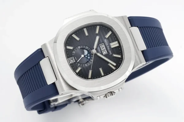 D649FA0E-BE5F-5B22-C8D3-82C9FBFAB65C.webp Patek Philippe Blue Nautilus Rubber Strap Watch