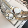 Couple Watches Rolex Datejust 36/28mm RG/SS Jub Black/Dia
