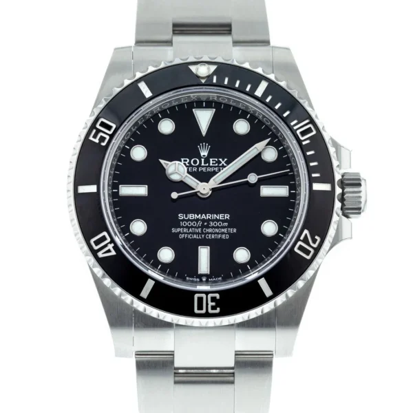 Superclone Rolex Submariner 41mm Black Dial 124060 No-Date