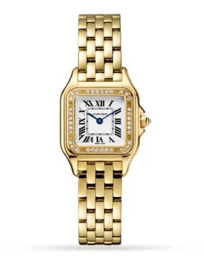 Cartier Panthère de Cartier Women Quartz Silver 18ct Gold Watch WJPN0015