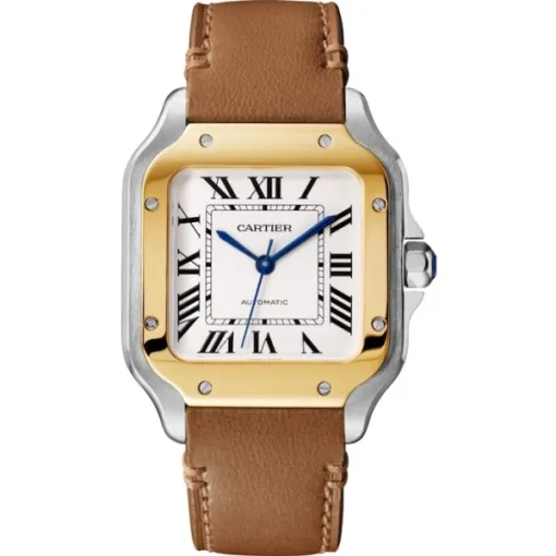 DB178FCD-A7EA-5457-00E1-73B32F84E297.webp Cartier Santos de Cartier Men Automatic Silver Stainless Steel Watch W2SA0016