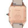Cartier Santos-Dumont Men Automatic Silver 18ct Rose Gold Watch WGSA0032