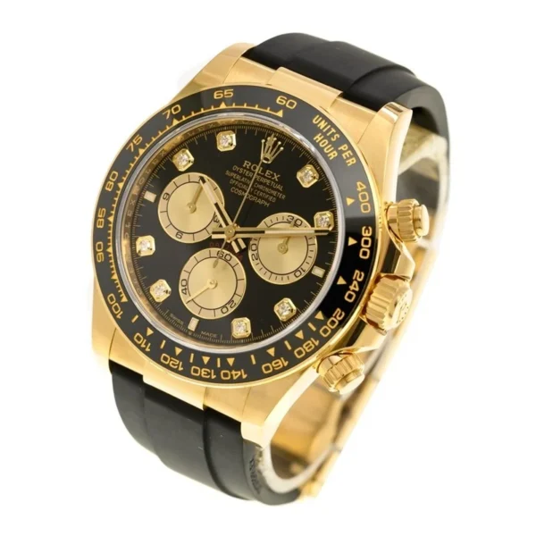 DCF518A3-81B1-B538-14CC-30E795986D21.webp Superclone Rolex Daytona 40 mm Black Dial Yellow Gold 126518LN