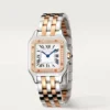 Cartier Panthère de Cartier Women Quartz Silver 18ct Rose Gold Watch W3PN0006