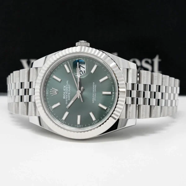 Rolex Datejust 41mm Green Dial 126334 Jubilee