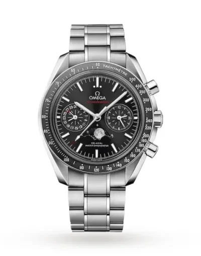 Omega Speedmaster Men Automatic Black Stainless Steel Watch O30430445201001