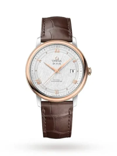 E0FC11EA-417B-4630-231A-C6AFE1F6C21E.webp Omega De Ville Men Automatic Mother of Pearl Leather Watch O42423402002002