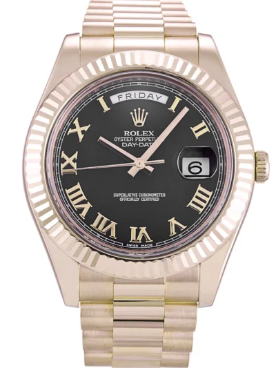 Rolex Day-Date II 40mm Black Dial 218235
