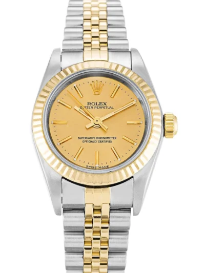 Rolex Oyster Perpetual Lady 24mm Gold Dial 76193
