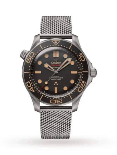 Omega Seamaster Men Automatic Black Titanium 007 Watch O21090422001001