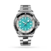 Breitling Superocean Men Automatic Turquoise Stainless Steel Watch A17376211L2A1