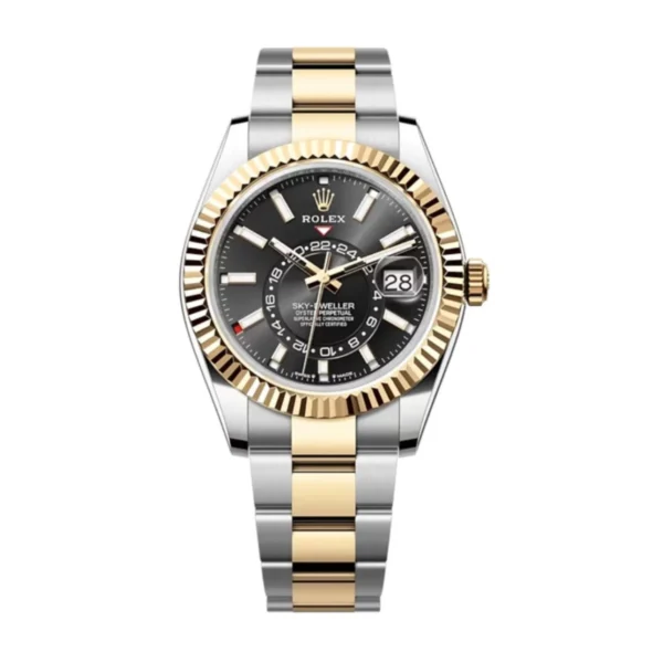 E5A15ECE-7351-ED47-230D-CB01BE1CCCD8.webp Superclone Rolex Sky-Dweller 42 mm Bright black Dial 336933