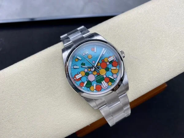 Superclone Rolex Oyster Perpetual 41 mm Turquoise Dial 124300