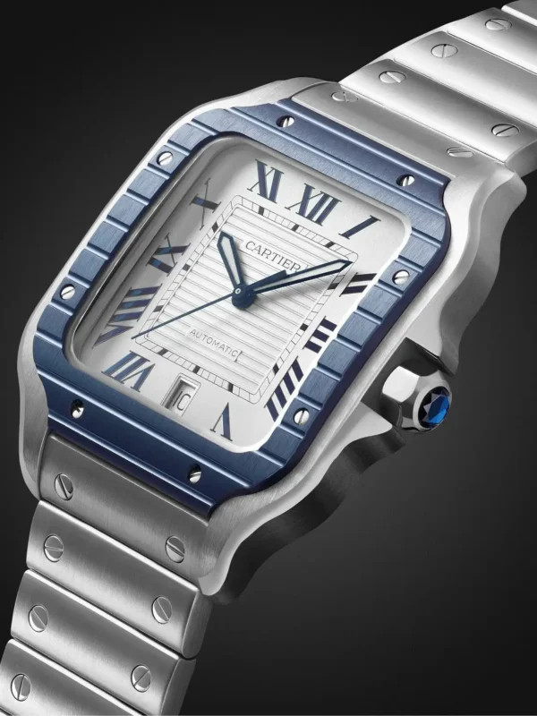 E9924930-87E3-3A62-0FFE-B3A1582C878A.webp Cartier Santos de Cartier Men Automatic Grey Stainless Steel Watch WSSA0047