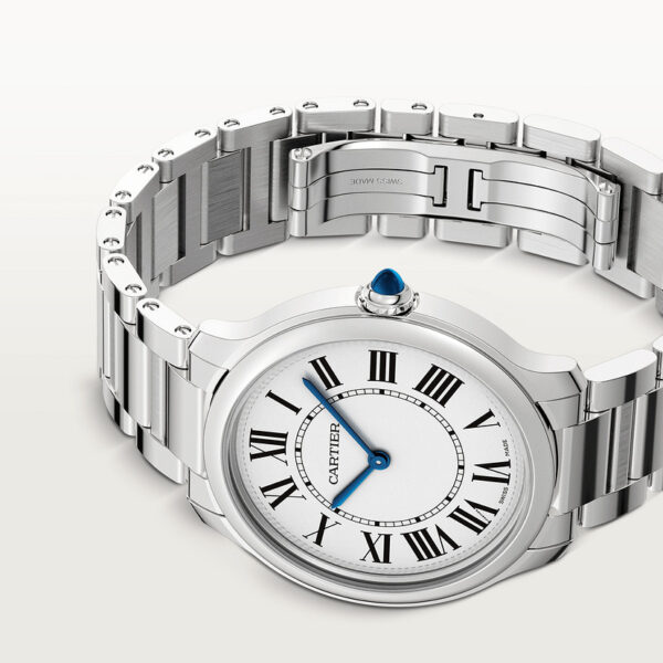 EA4439DE-3103-7C5D-493E-EE5C27525144.jpg Cartier Ronde Must Men Quartz Silver Stainless Steel Watch WSRN0034