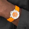Breitling Superocean Unisex Automatic Orange Rubber Watch A17377211O1S1