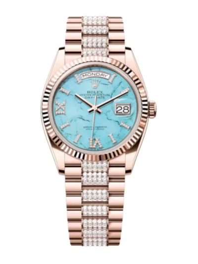 Superclone Rolex Day-Date 36 mm Turquoise Dial 128235