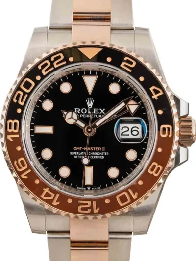 Superclone Rolex GMT-Master II 40mm Black Dial 126711CHNR Root Beer