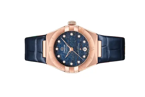 ED92234A-279C-4624-0B69-2D1FF55C41D1.webp Omega Constellation Women Automatic Blue Leather Watch O13153292099001