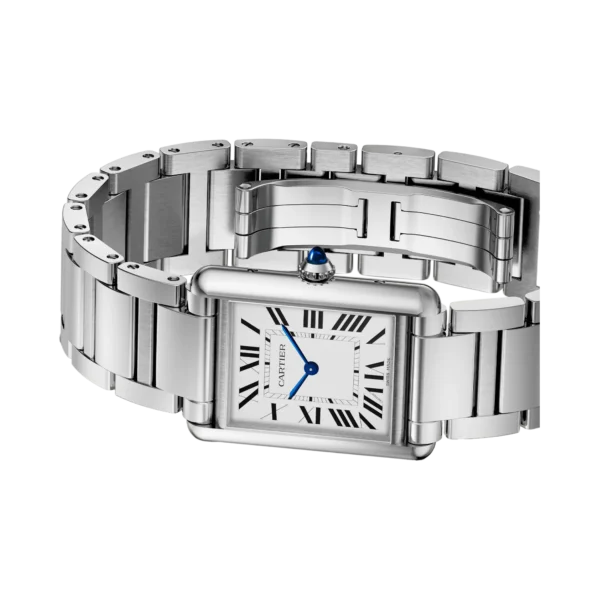 Cartier Tank Must 34 mm Women Quartz Silver Stainless Steel Watch WSTA0052