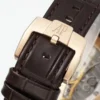 watch Audemars Piguet CODE 11.59 Blue Dial Three-Hand Automatic Watch   41mm Rose Gold Case with Brown Leather Strap