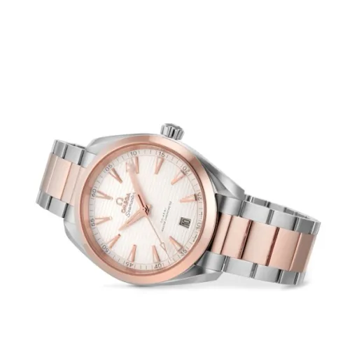 F1E6DA2E-F26C-5C83-E3F7-A0B3012DE5FA.webp Omega Seamaster Aqua Terra Men Automatic Silver Stainless Steel 18ct Rose Gold Watch O22020412102001