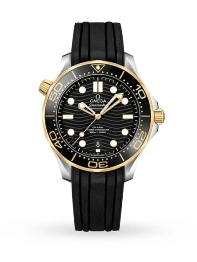Omega Seamaster Men Automatic Black Rubber Watch O21022422001001